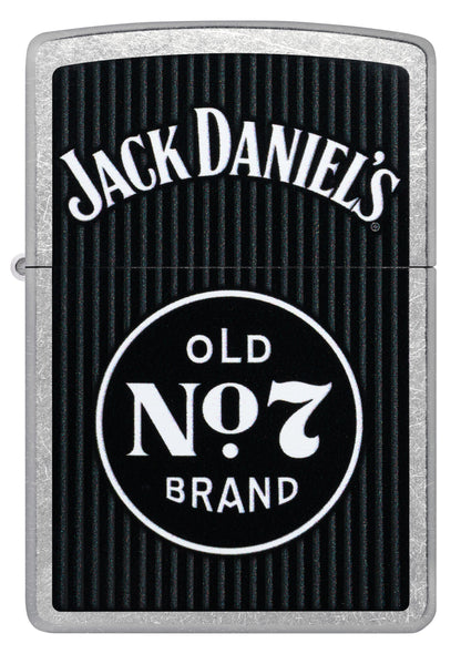 Zippo Jack Daniels Old No 7, Street Chrome Lighter #47415