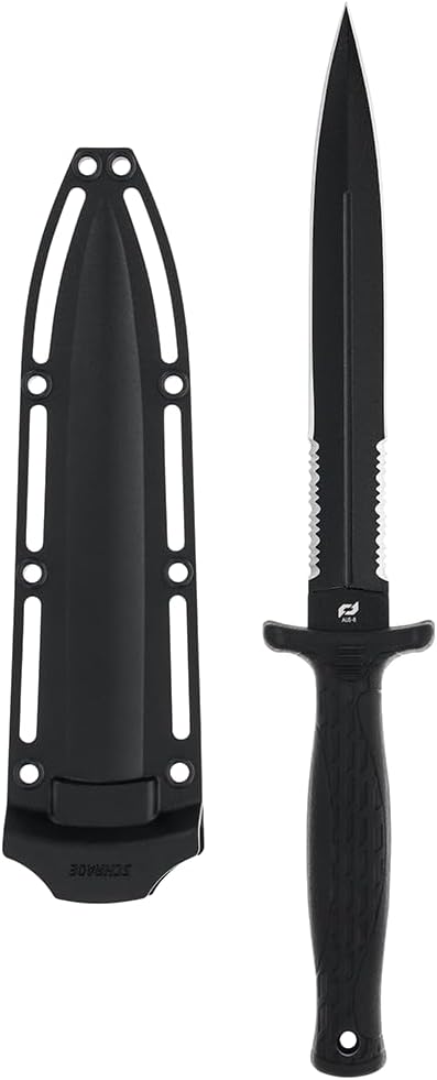 Schrade Needle Magnum Serrated Fixed Blade, Trap Blister #1182515