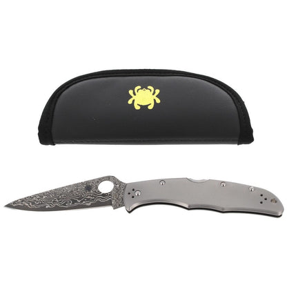 Spyderco Endura 4, Titanium Damascus, 97mm Blade, Made In Japan #C10TIPD