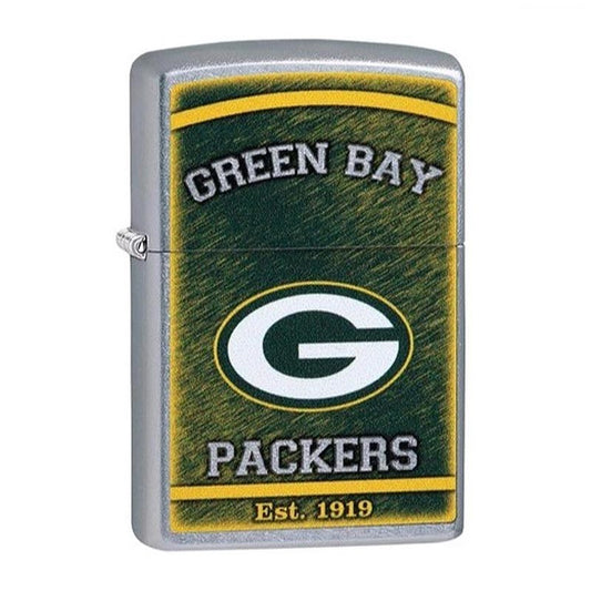 Zippo NFL Green Bay Packers Football Team, Street Chrome Lighter #29943