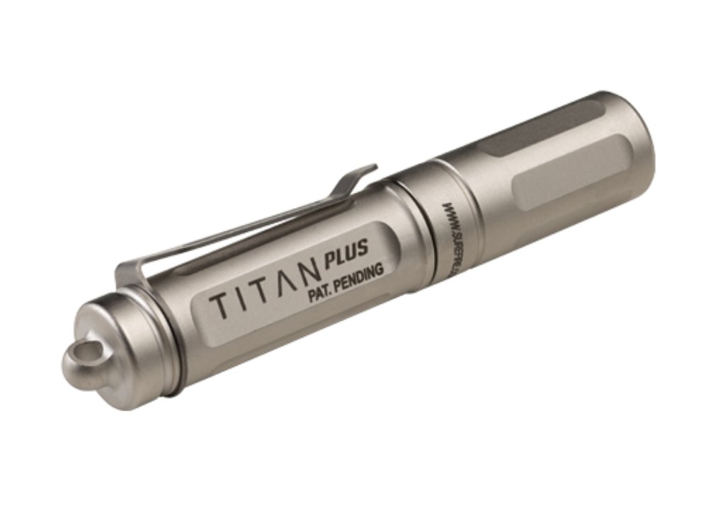 SureFire Titan Plus Ultra-Compact Keychain Flashlight, Silver #TITAN-B