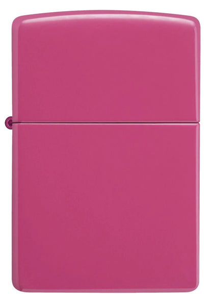 Zippo Pink Frequency Finish Lighter & Brown Leather Belt Pouch Gift Box Set