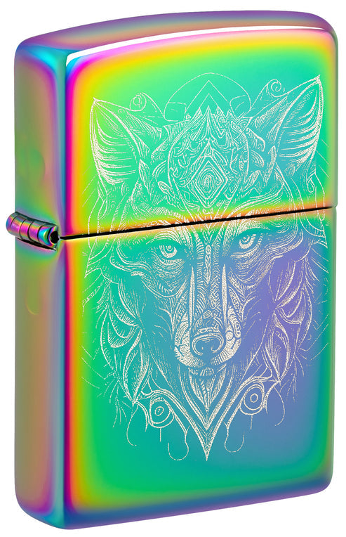 Zippo Mystic Wolf Design, Multi Color Lighter #46176