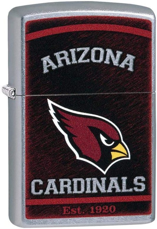 Zippo NFL Arizona Cardinals, Street Chrome Finish, Windproof Lighter #29932