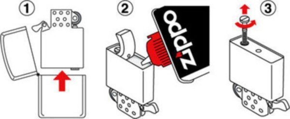 Zippo (1) 6-Piece Flint Dispenser for Zippo Lighters, Carded Flint #2406N_1