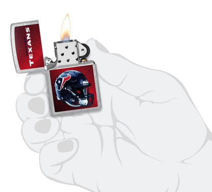 Zippo NFL Houston Texans Football Team, Street Chrome Lighter #48430