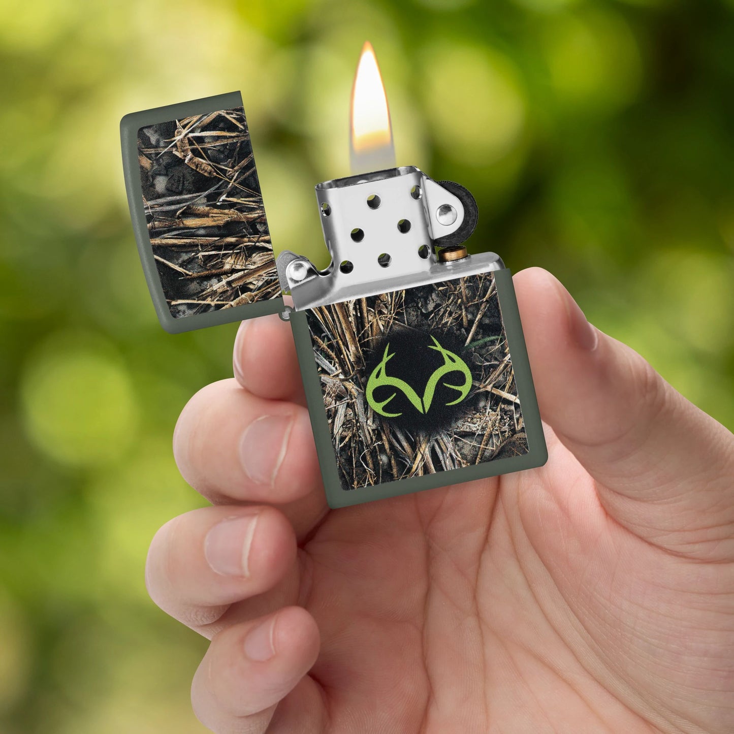 Zippo Realtree, Green Matte Lighter #47391