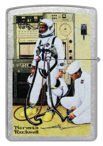 Zippo Norman Rockwell Grissom & Young Astronaut Double Sided Design Lighter #48988