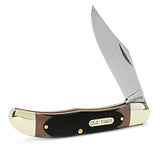 Old Timer Mustang Brown w/Sheath. 7Cr17 Steel #125OT