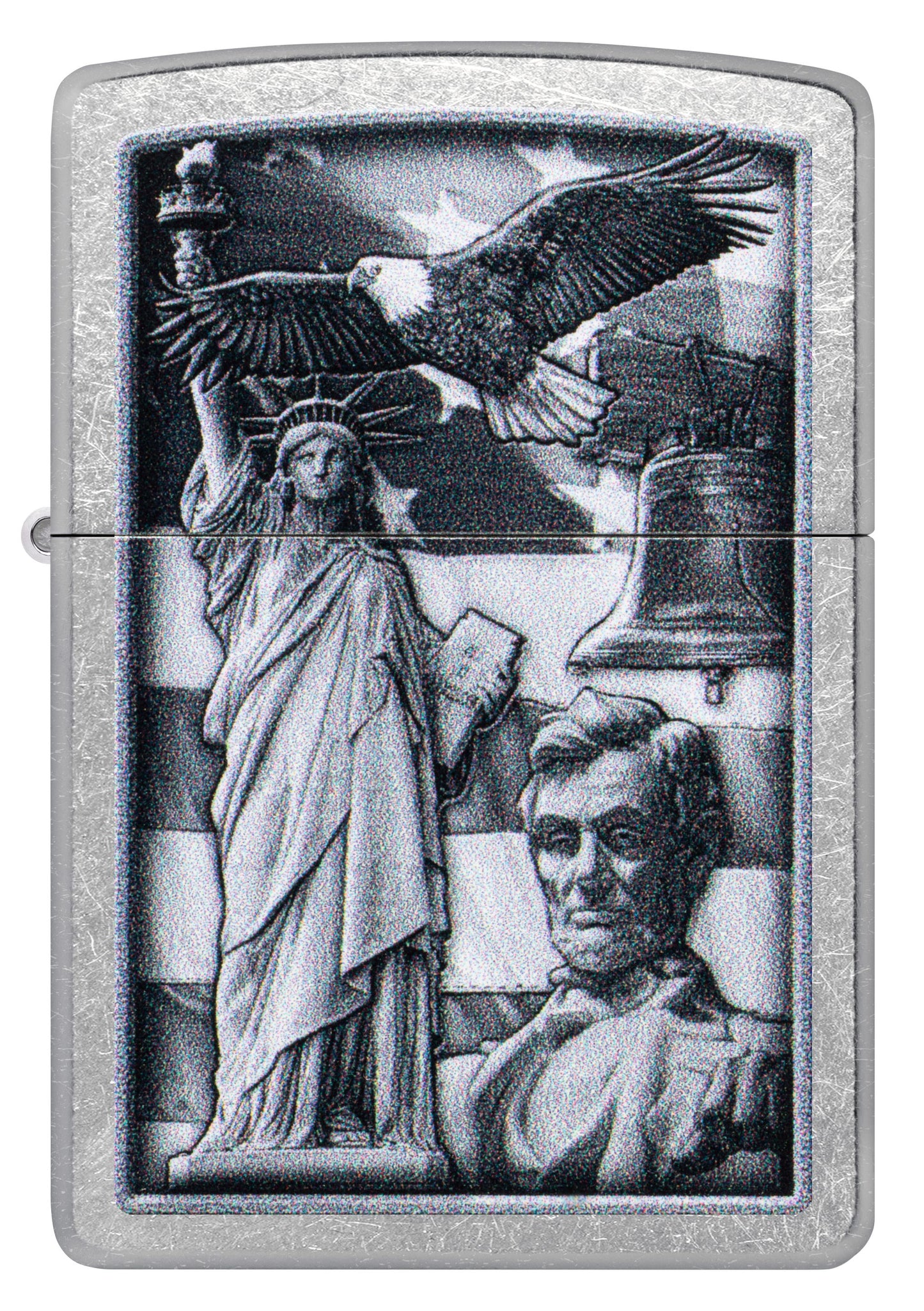 Zippo American Icons Collage, Street Chrome Lighter #49484