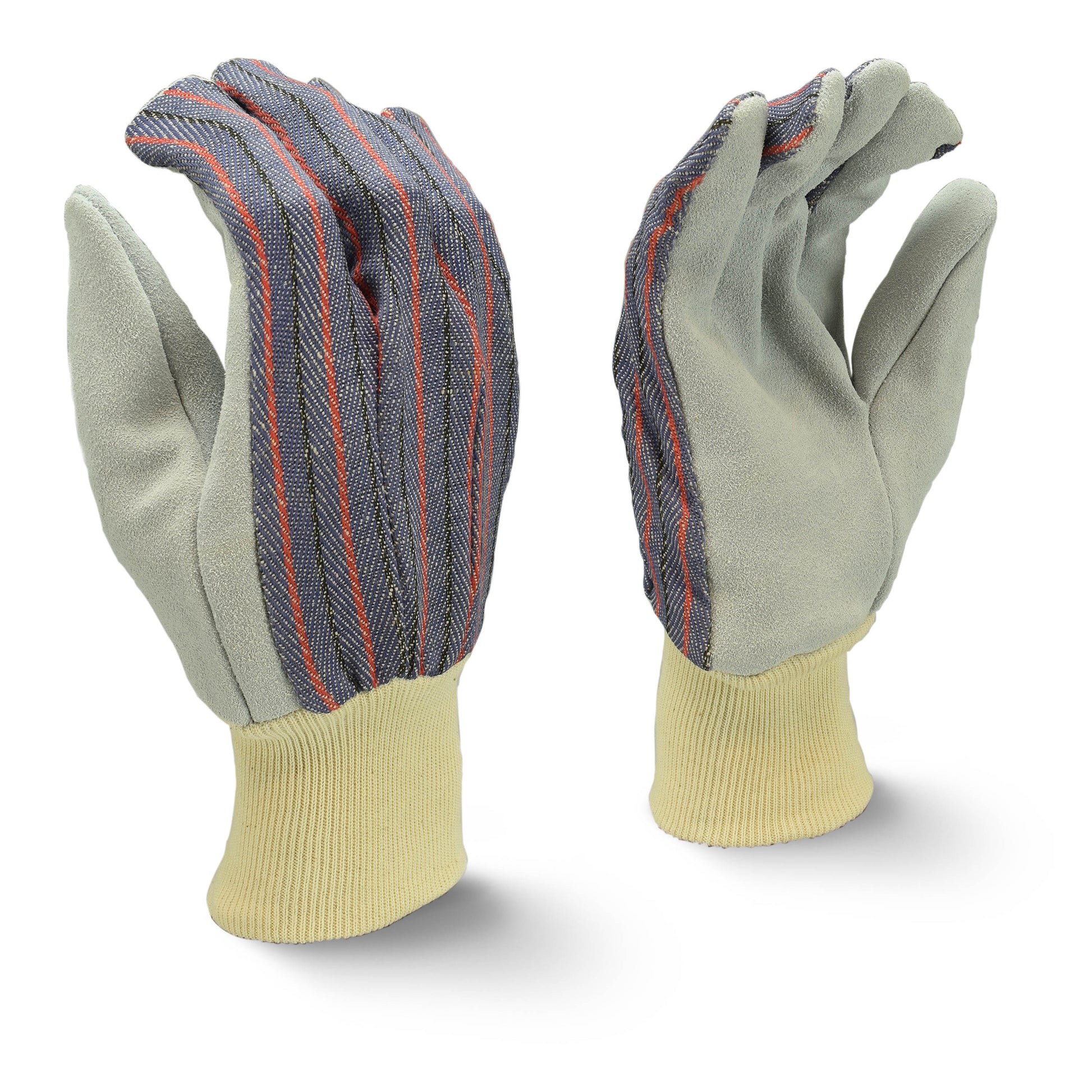 Radians Economy Shoulder Gray Split Cowhide Leather Glove, Size L, Dozen (12 Pairs) #RWG3010L