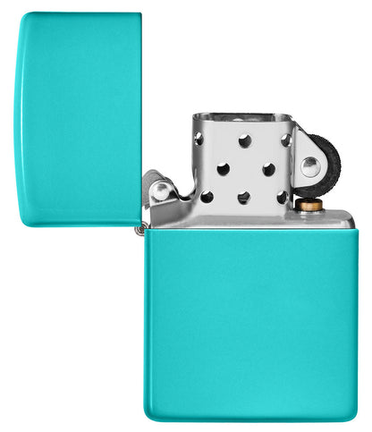 Zippo Flat Turquoise Base Model, Windproof Lighter #49454