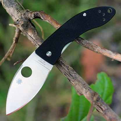 Spyderco LIL' LUM Knife, Black G-10 Handle #C205GP