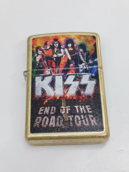 Zippo KISS End of the Road Tour, Street Brass Lighter #46972