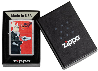 Zippo Speak To The Lighter Design, Street Chrome Lighter #46581