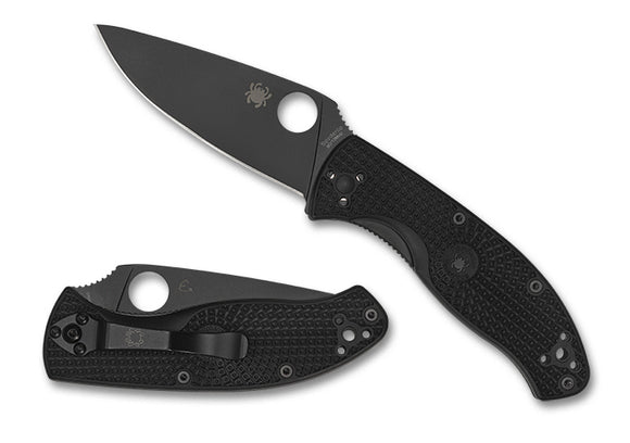 Spyderco Tenacious Lightweight Black Blade, Folding Knife #C122PSBBK