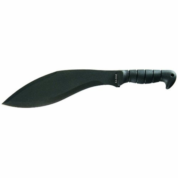 KA-BAR Kukri Machete, Black Leather/Cordura Sheath #1249