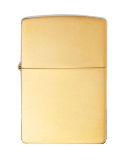 Zippo Classic High Polish Brass, Good For Engraving, Genuine Zippo Lighter #254B