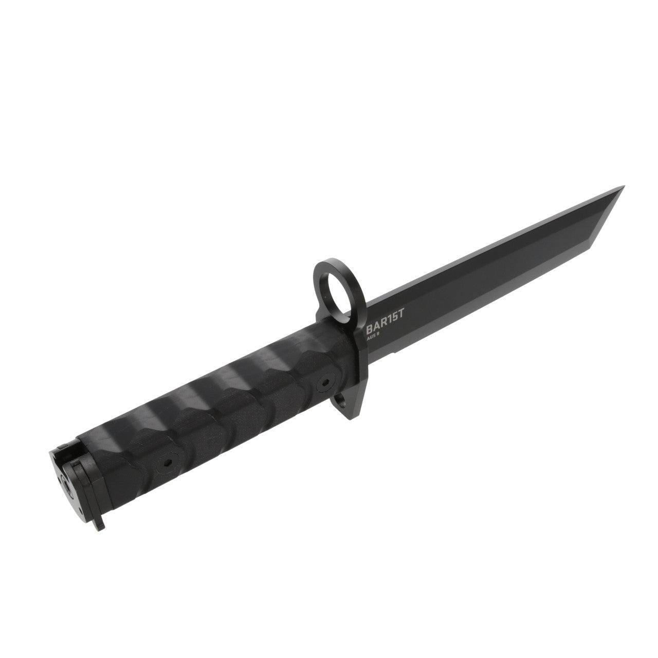 SOG Tanto Bayonet Black Oxide Fixed Blade Knife + Kydex Sheath #BY1001-BX