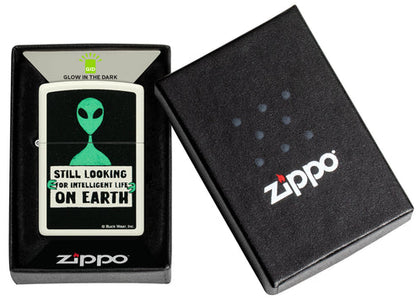 Zippo Buck Wear Alien Sign Glow-in-the-Dark Lighter #46092