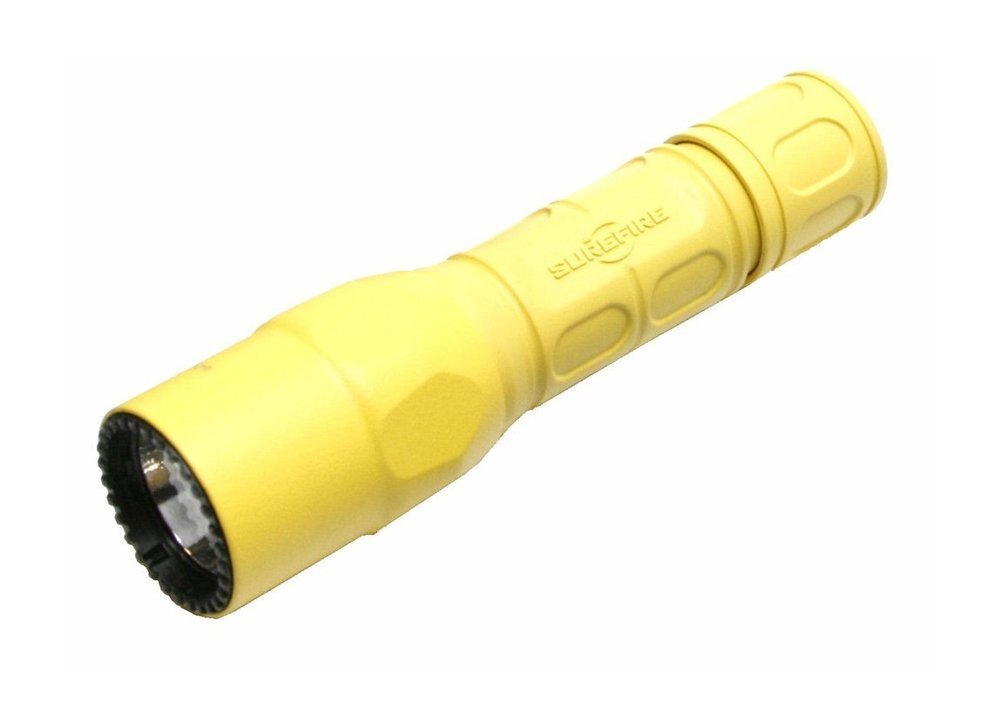 Surefire G2X Pro Yellow 320 Lumen Dual-Output LED Flashlight Nitrolon #G2X-D-YL