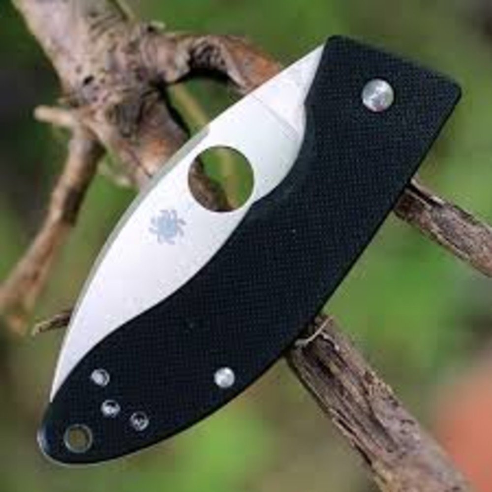 Spyderco LIL' LUM Knife, Black G-10 Handle #C205GP