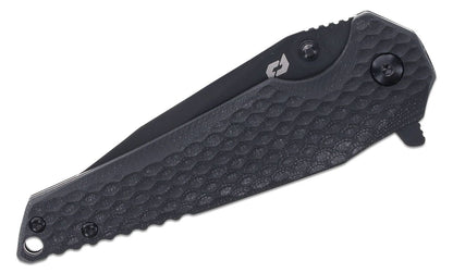 Schrade Delta Class Fanatic Flipper Knife, Black G10 Handles #1182621
