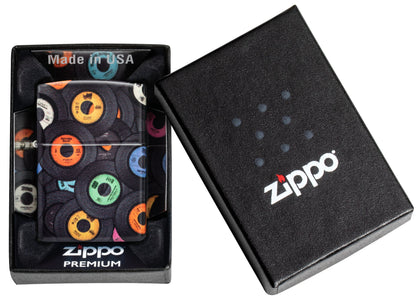 Zippo Vinyl Disc Nostalgia 540 Color Matte Lighter #48770