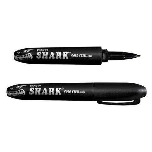 Cold Steel Black Pocket Shark Permanent Marker/Self Defense Tool #91SPB