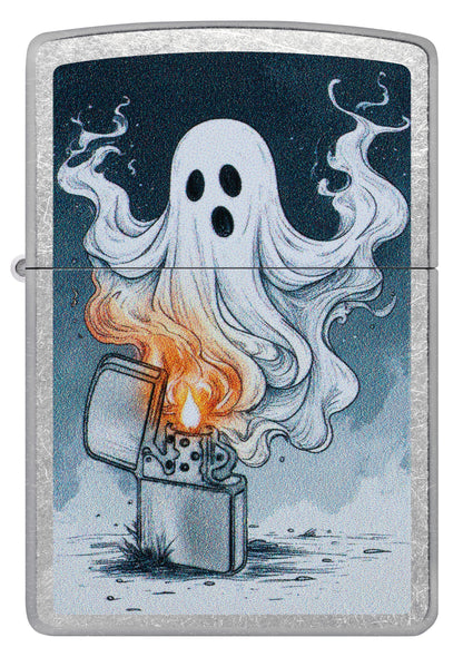 Zippo Ghost, Street Chrome Lighter #47436