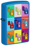 Zippo Lighter Box Art Design, Sky Blue Matte Lighter #48722