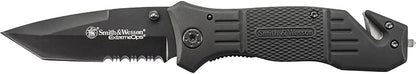 Smith and Wesson Extreme Ops 1st Response Black- TB Folding Knife #SWFR2SCP