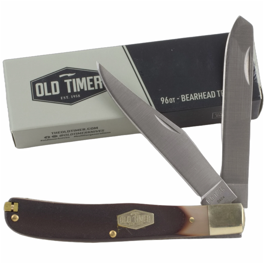 Old Timer 96OT Bearhead Trapper Folding Pocket Knife #1187301