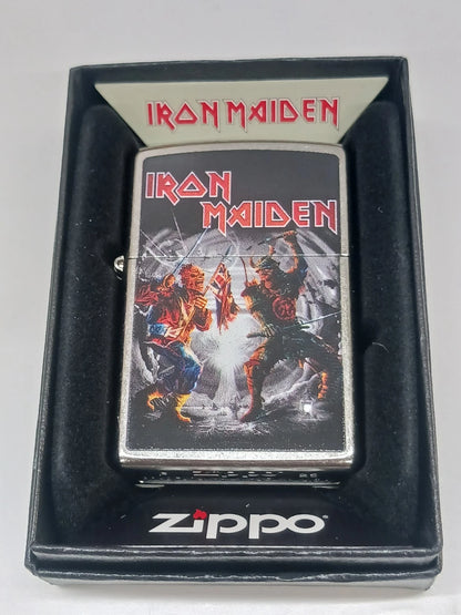 Zippo Iron Maiden Design, Street Chrome Lighter #46986