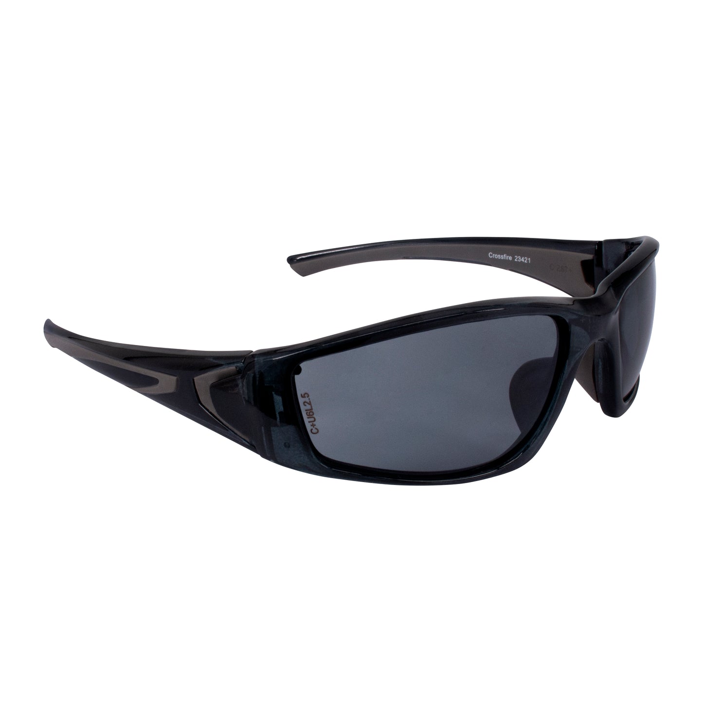 Radians Mirage MRB Magnifier Safety Eyewear, Smoke Frame, Smoke Lens, 2 Diopter #MRB220ID