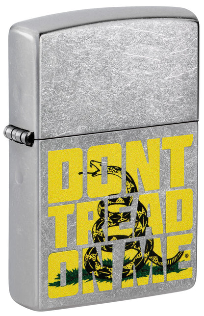 Zippo Dont Tread On Me Gadsden Flag, Street Chrome Lighter #48952