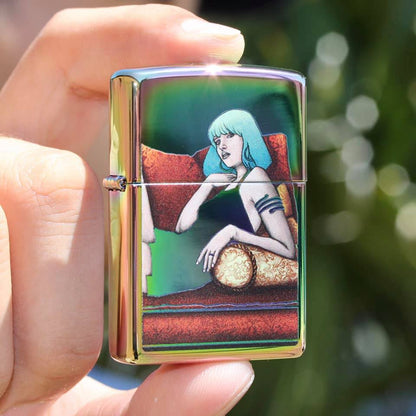 Zippo Woman With Chrome Dress, High Polish Lighter #151-087877-CI403852