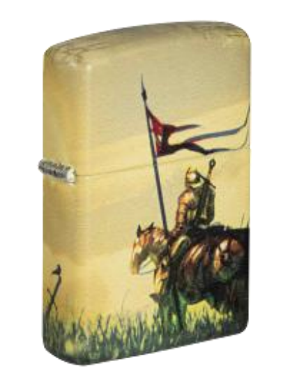Zippo Medieval Knight on Horseback, 540 Matte Lighter #49909