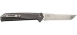 CRKT Helical, 3.5" Plain Edge Blade, 8Cr13MoV Steel, 6061 Alum. Handle #K500GXP