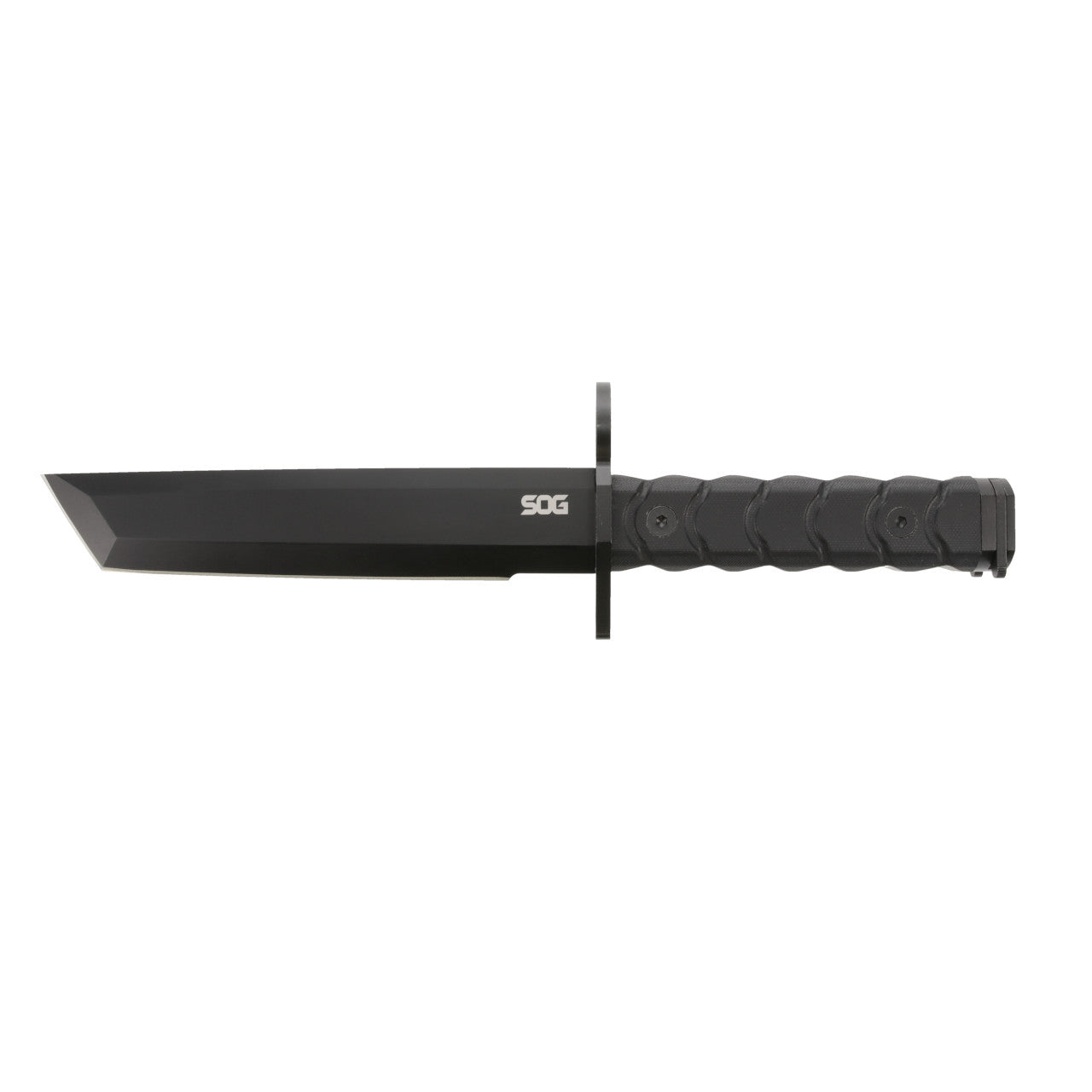 SOG Tanto Bayonet Black Oxide Fixed Blade Knife + Kydex Sheath #BY1001-BX