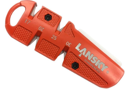 Lansky Ceramic Pull-Through Quad Angle Sharpener, Orange #CSHARP