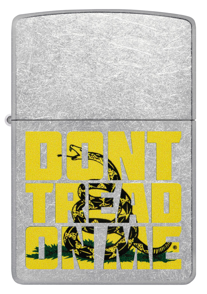 Zippo Dont Tread On Me Gadsden Flag, Street Chrome Lighter #48952