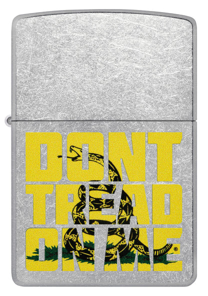 Zippo Dont Tread On Me Gadsden Flag, Street Chrome Lighter #48952