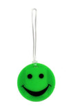 Lewis N. Clark Smiley Face Luggage Tags, Green #ID99GRN