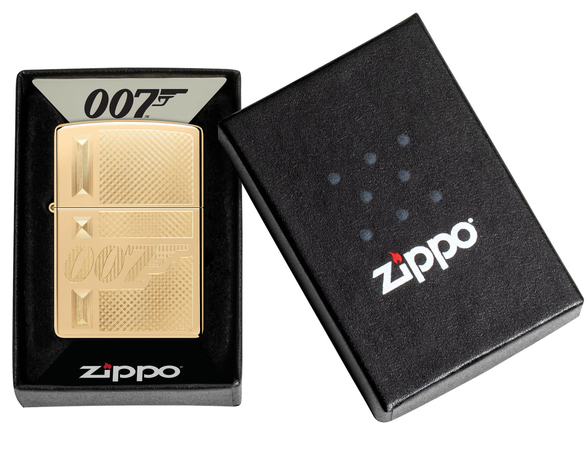 Zippo James Bond 007, High Polish Brass Lighter #47413