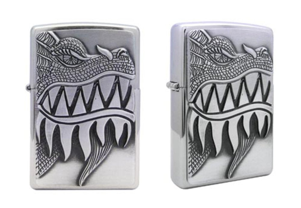 Zippo Fire Breathing Dragon Emblem Lighter #28969