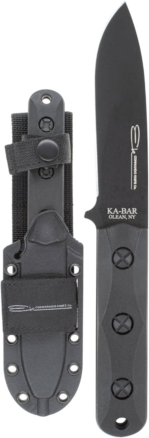 KA-BAR Ek Commando Short Drop Point Fixed Blade Knife #EK51