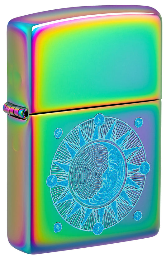 Zippo Sun and Moon Design, Multi Color Lighter #48960