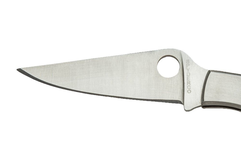 Spyderco Grasshopper, Stainless Steel, Micro-Sized Slipjoints, 58mm Blade #C138P