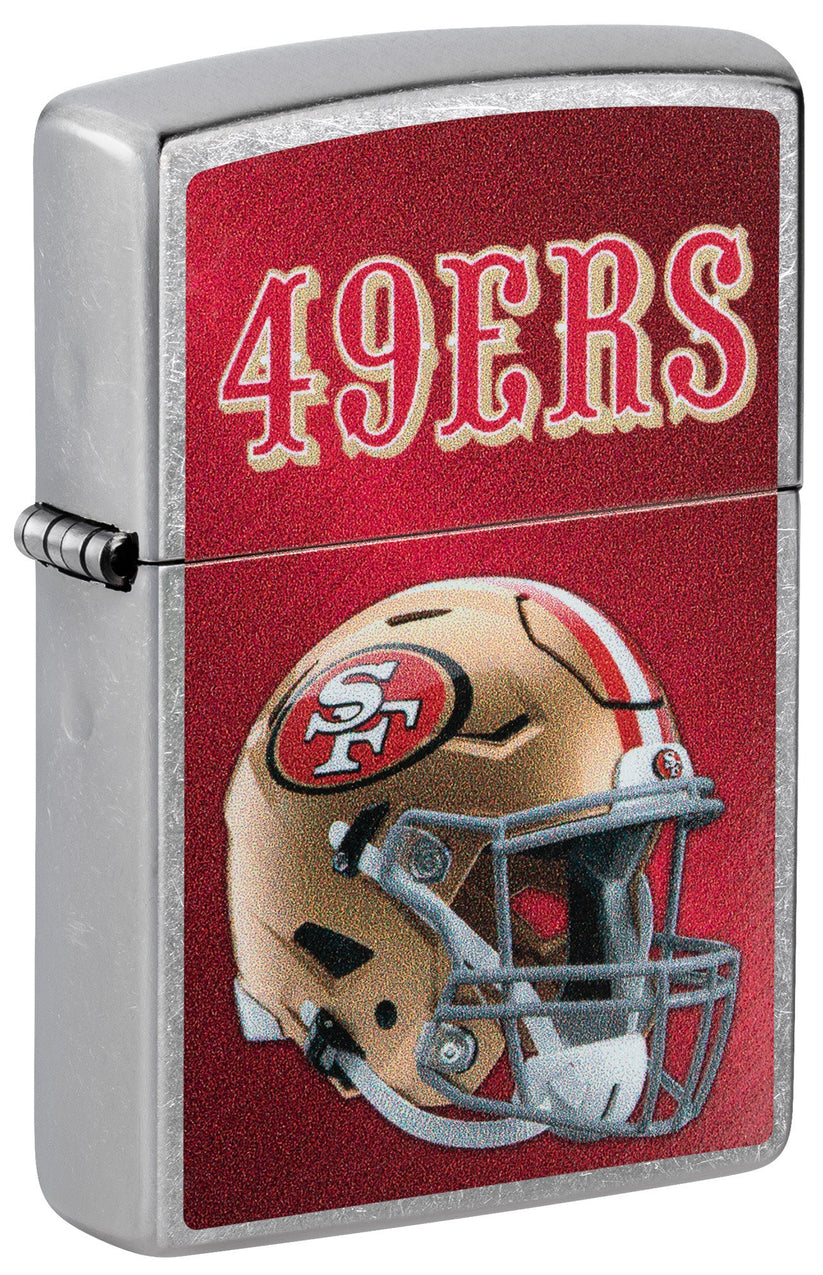 Zippo NFL San Francisco 49ers Football Team, Street Chrome Lighter #48446